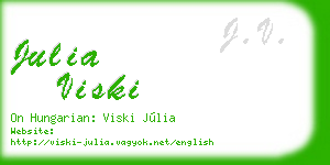 julia viski business card